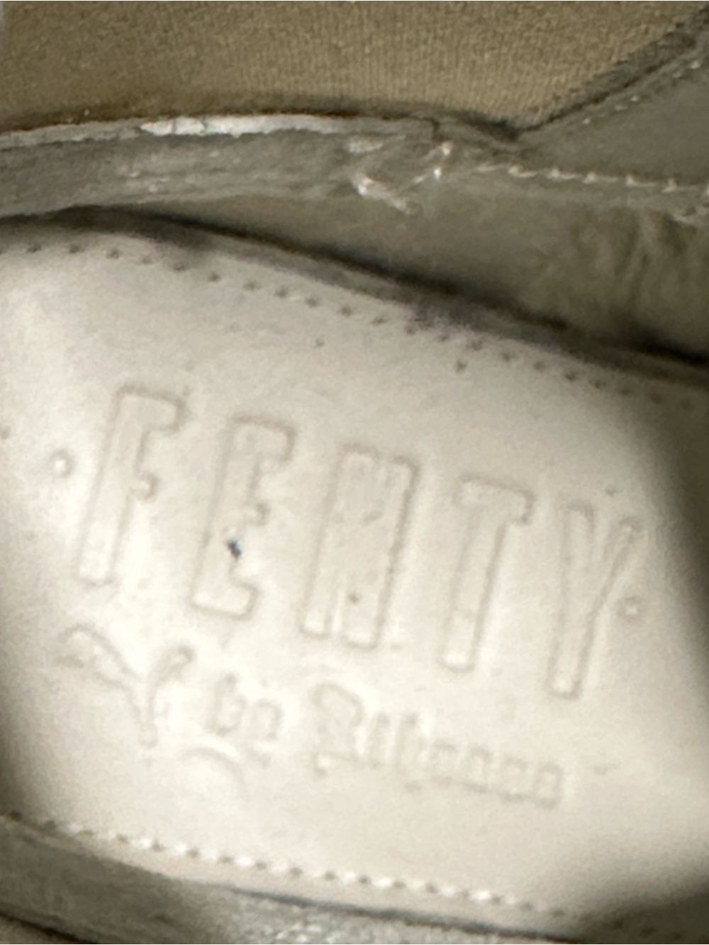 Puma Fenty by Rhianna Chelsea White Combat Boots Size 7 Punk - Picture 12 of 14
